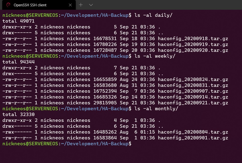 Backups
